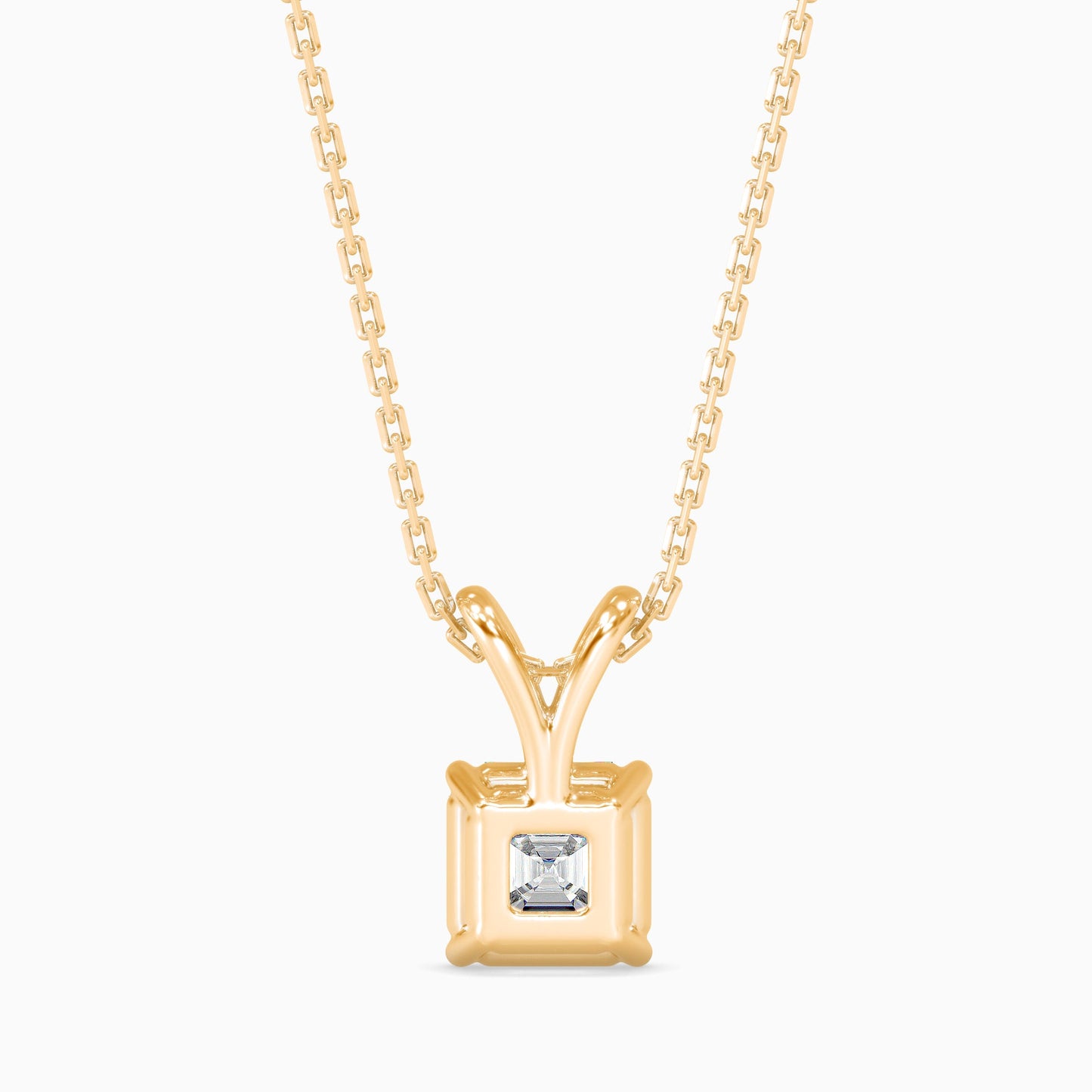 Ethereal Orbs Solitaire Pendant Yellow Gold