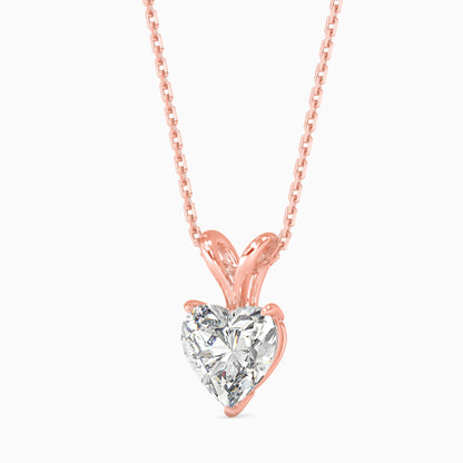 Timeless Twinkles Solitaire Pendant Rose Gold