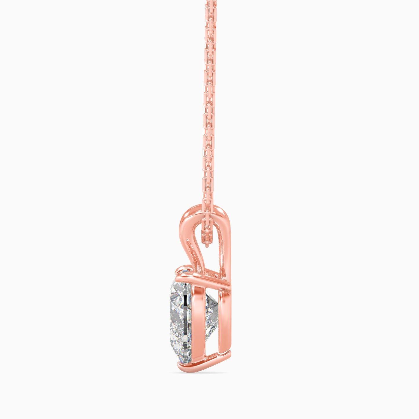 Timeless Twinkles Solitaire Pendant Rose Gold