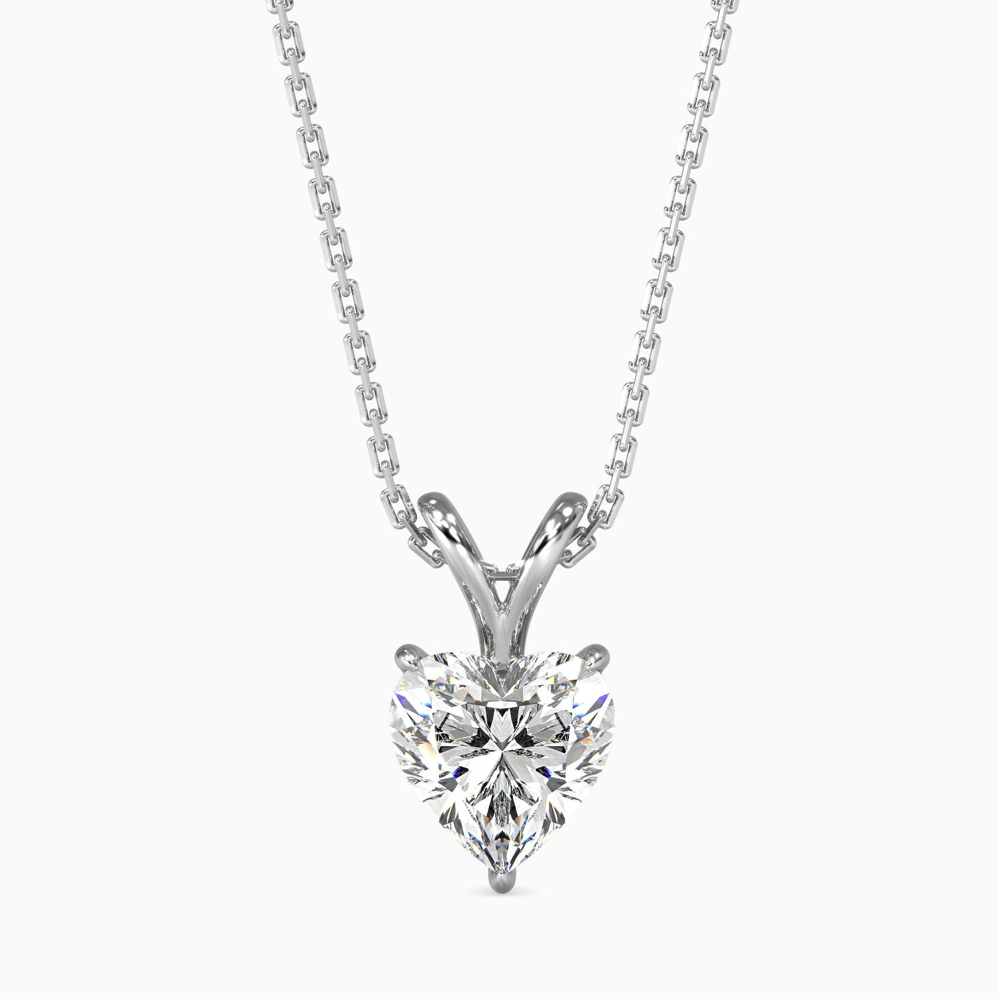 Timeless Twinkles Solitaire Pendant White Gold