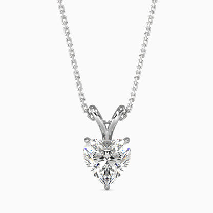 Timeless Twinkles Solitaire Pendant Platinum