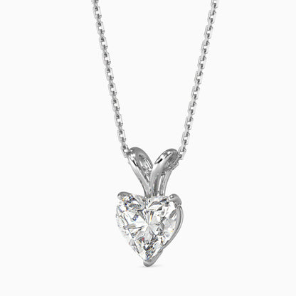 Timeless Twinkles Solitaire Pendant Platinum