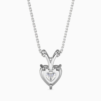 Timeless Twinkles Solitaire Pendant White Gold