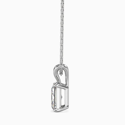 Radiant Stars Solitaire Pendant Platinum