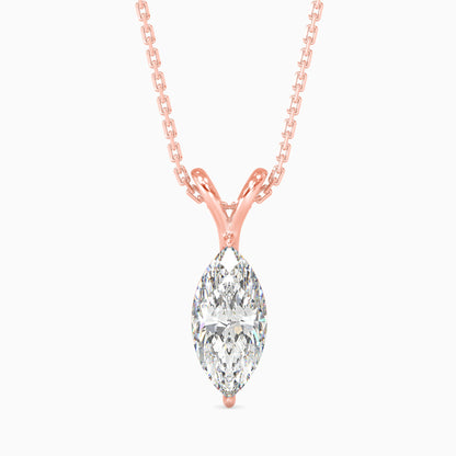 Celestial Sparklers Solitaire Pendant Rose Gold