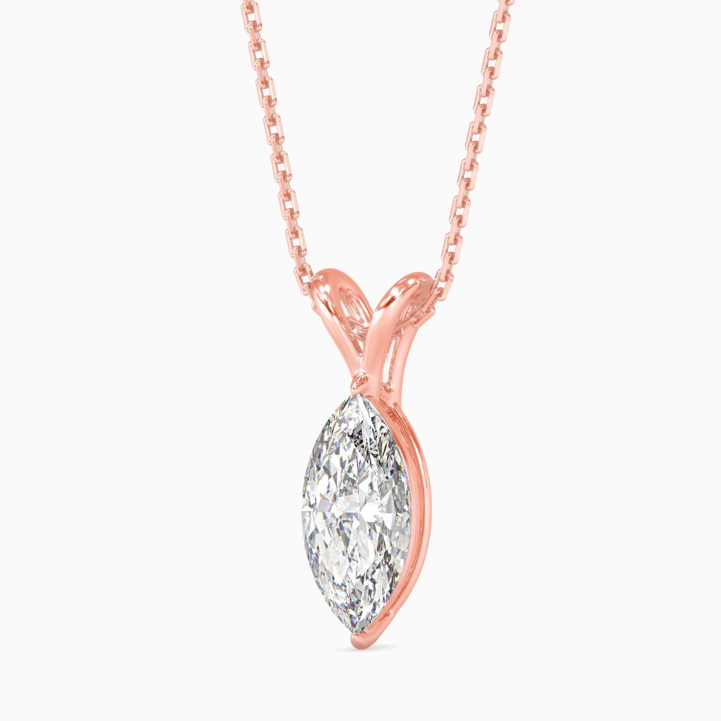 Celestial Sparklers Solitaire Pendant Rose Gold