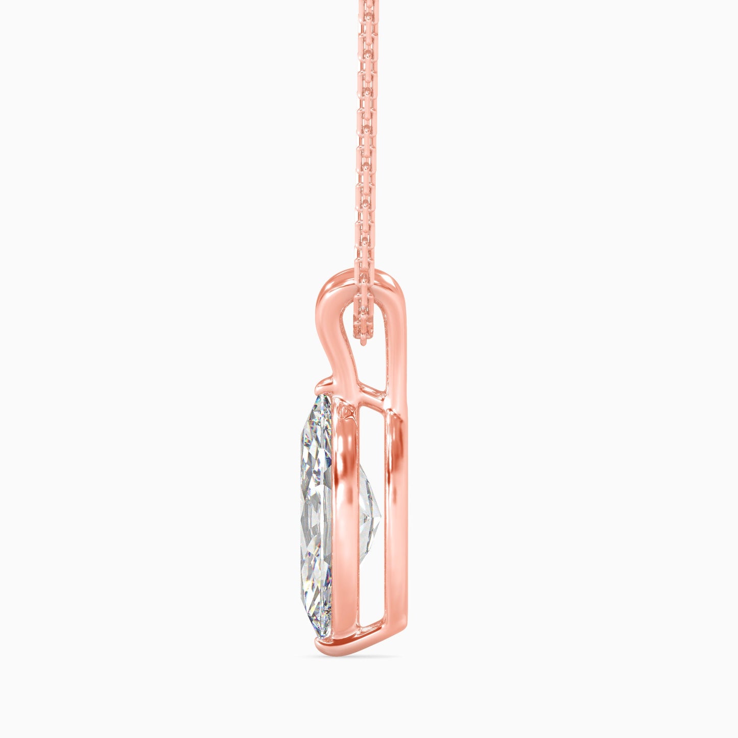 Celestial Sparklers Solitaire Pendant Rose Gold