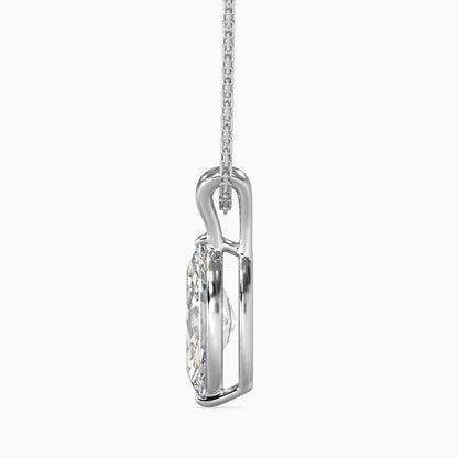 Celestial Sparklers Solitaire Pendant White Gold