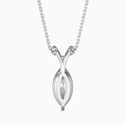 Celestial Sparklers Solitaire Pendant White Gold