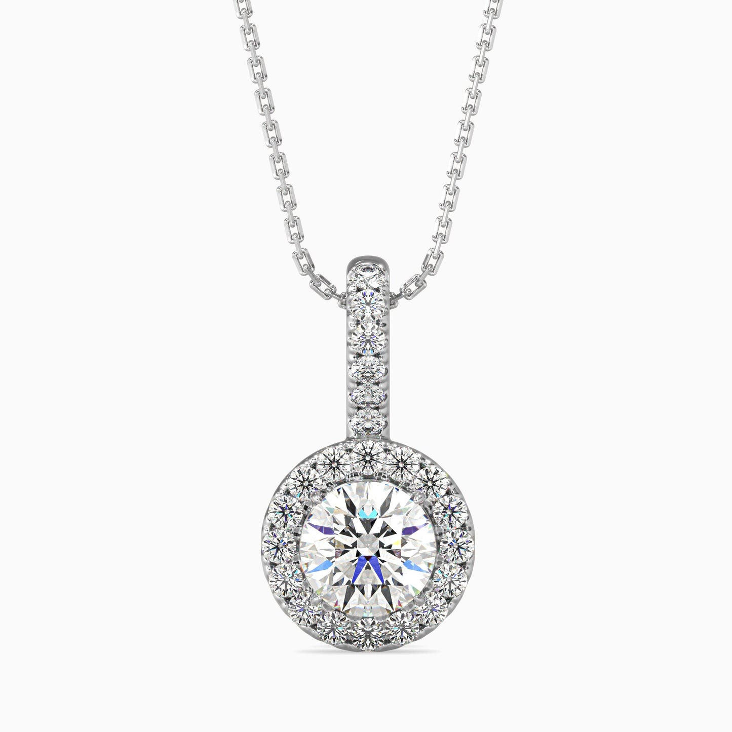 Diamond Delights Solitaire Pendant Platinum