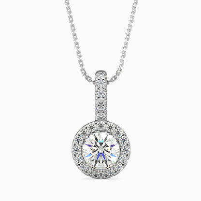 Diamond Delights Solitaire Pendant Platinum