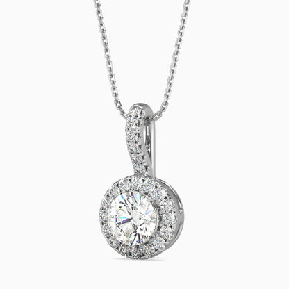 Diamond Delights Solitaire Pendant Platinum