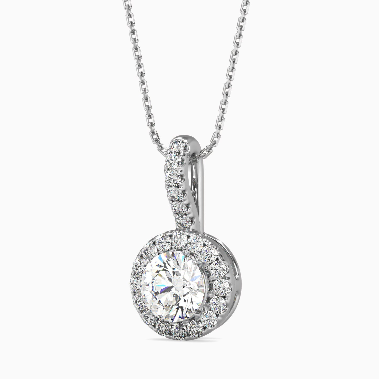 Diamond Delights Solitaire Pendant White Gold