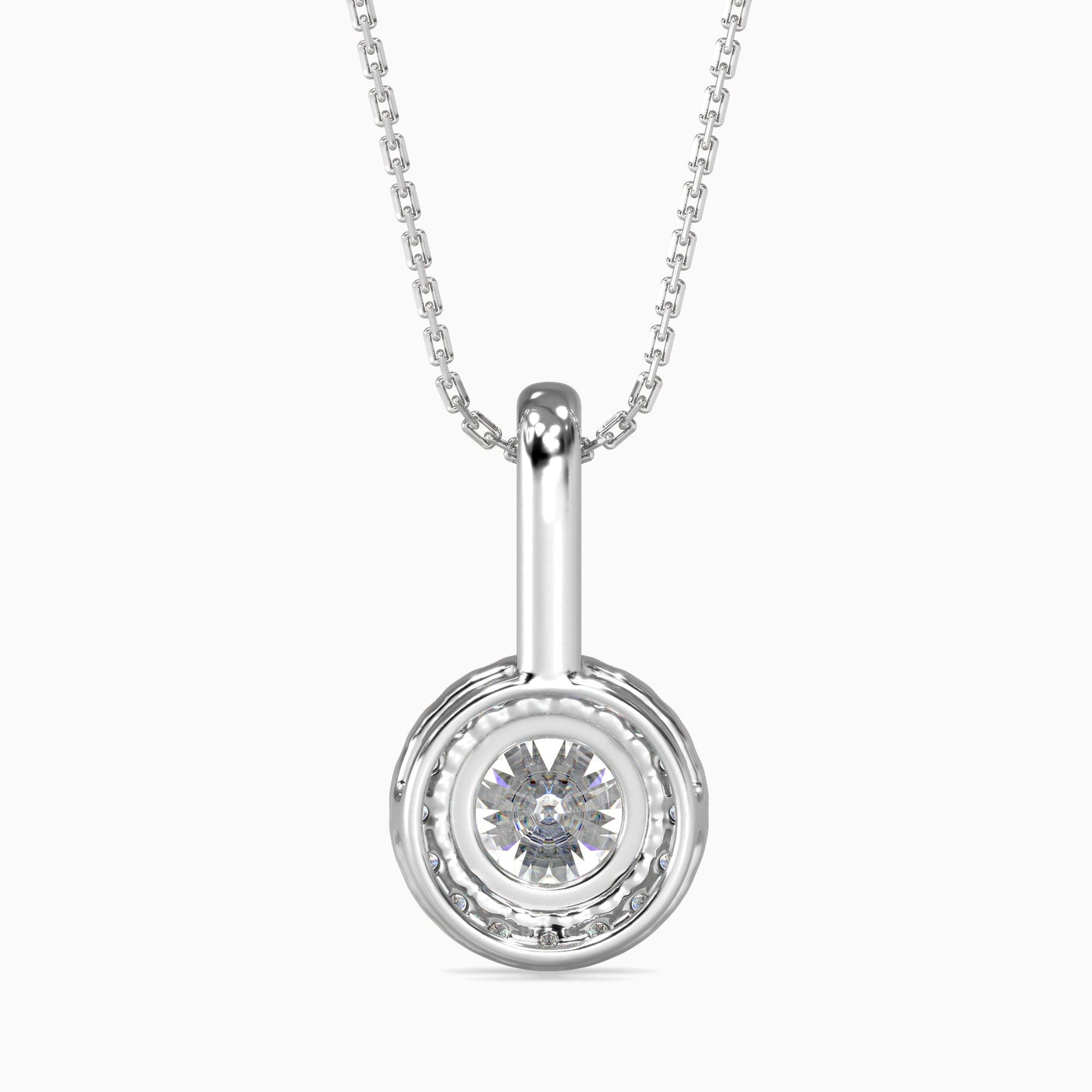 Diamond Delights Solitaire Pendant Platinum