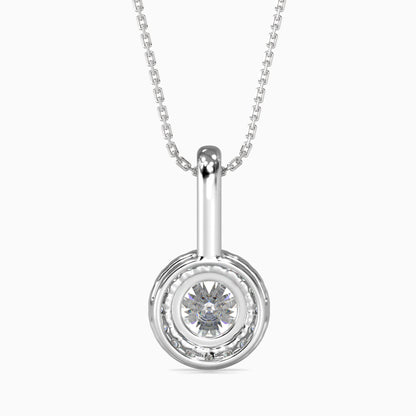 Diamond Delights Solitaire Pendant Platinum