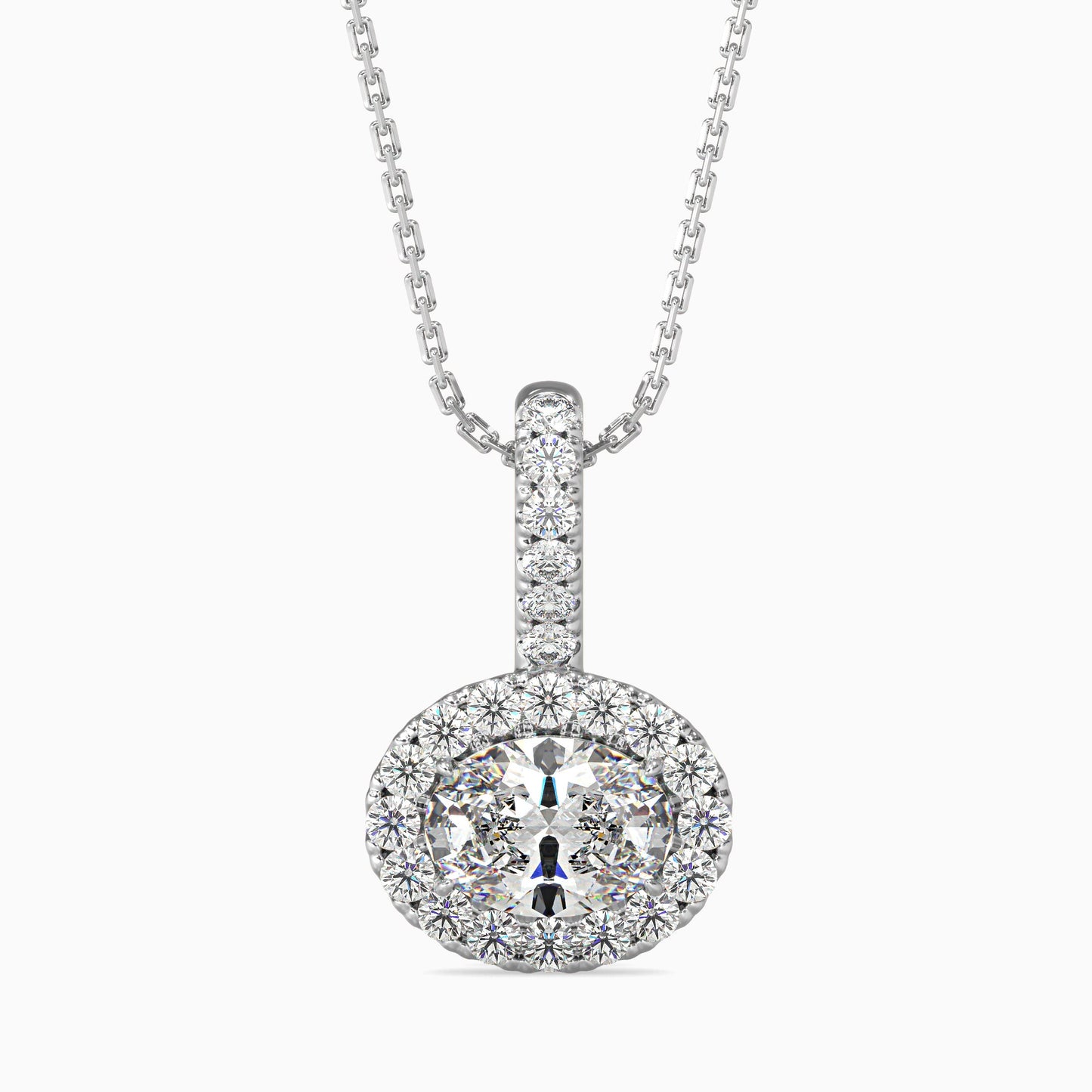 Twinkle Treasures Solitaire Pendant White Gold