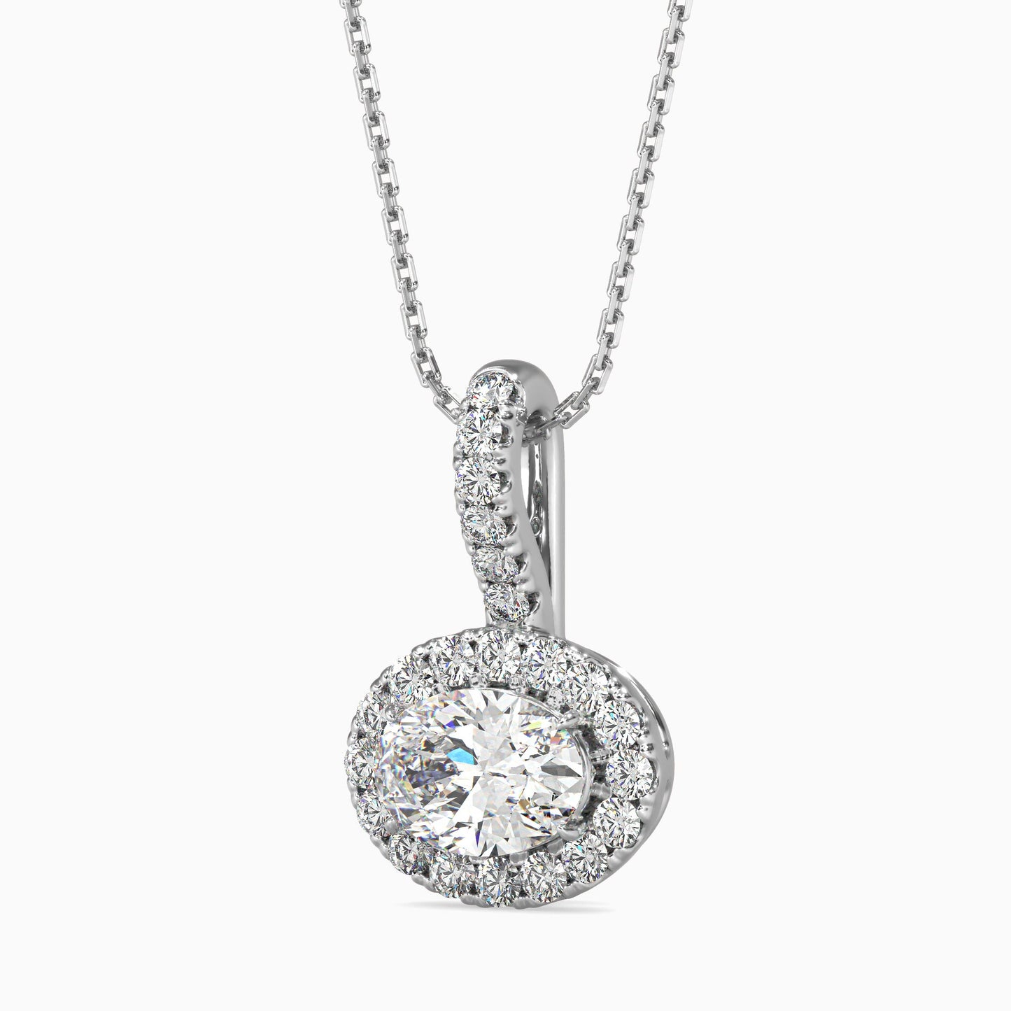 Twinkle Treasures Solitaire Pendant Platinum