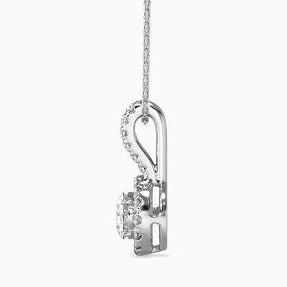 Twinkle Treasures Solitaire Pendant Platinum