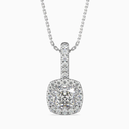 Starry Serenity Solitaire Pendant Platinum