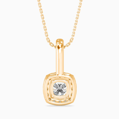 Starry Serenity Solitaire Pendant Yellow Gold