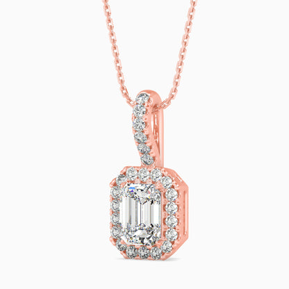 Luxe Luminosity Solitaire Pendant Rose Gold