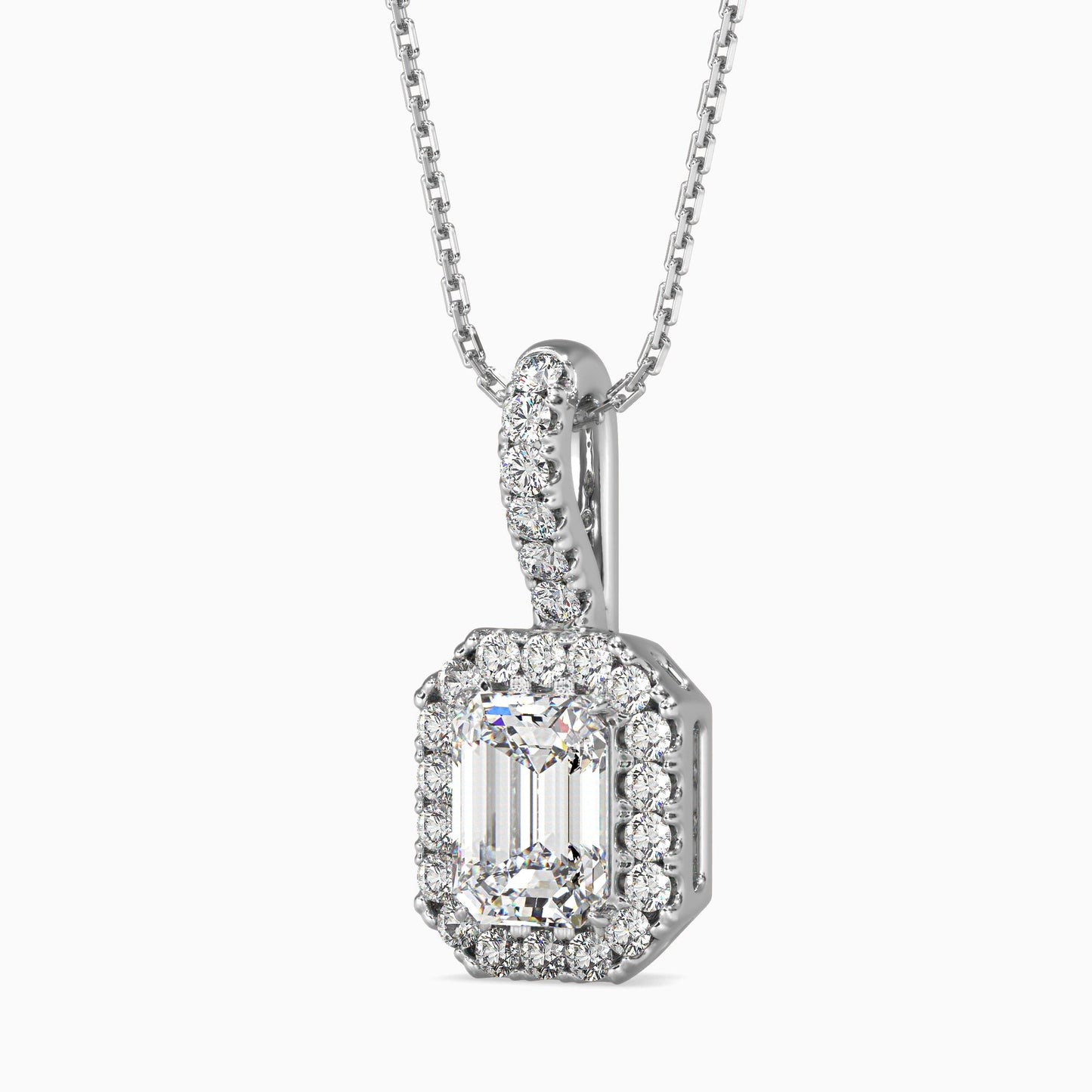 Luxe Luminosity Solitaire Pendant Platinum