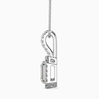 Luxe Luminosity Solitaire Pendant Platinum