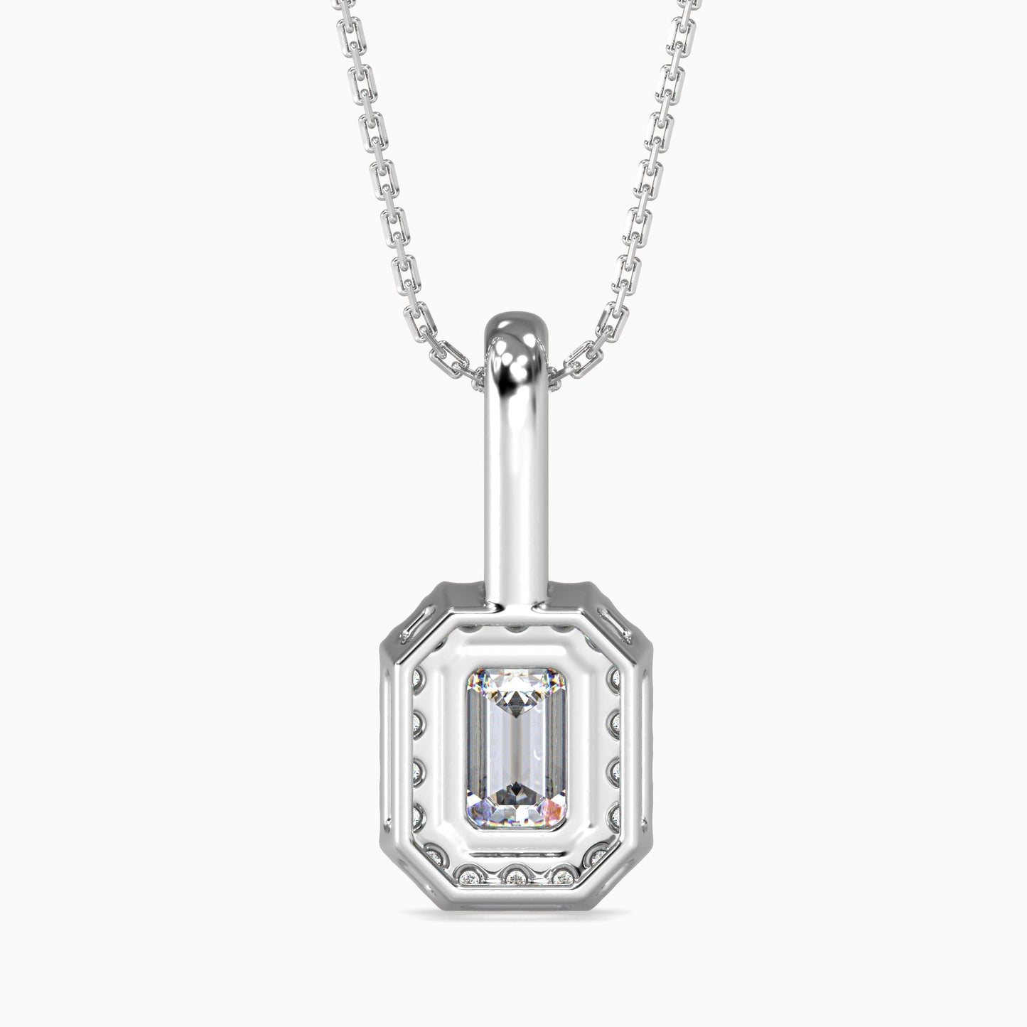 Luxe Luminosity Solitaire Pendant Platinum