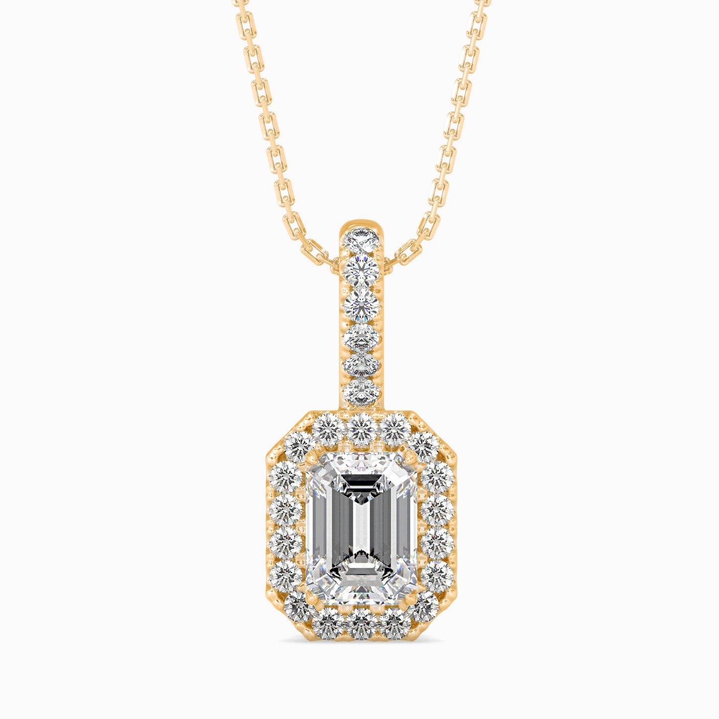 Luxe Luminosity Solitaire Pendant Yellow Gold