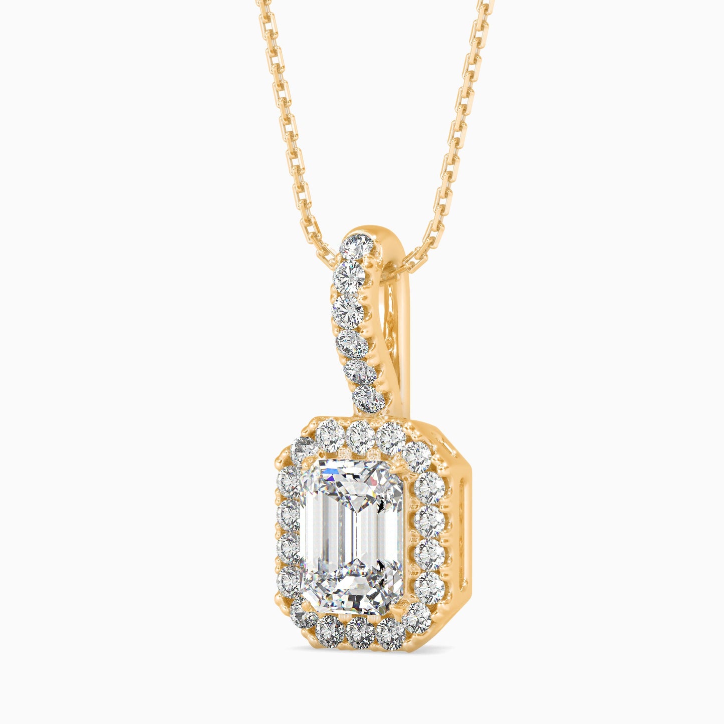 Luxe Luminosity Solitaire Pendant Yellow Gold