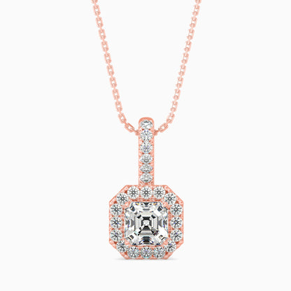 Luna Luminance Solitaire Pendant Rose Gold