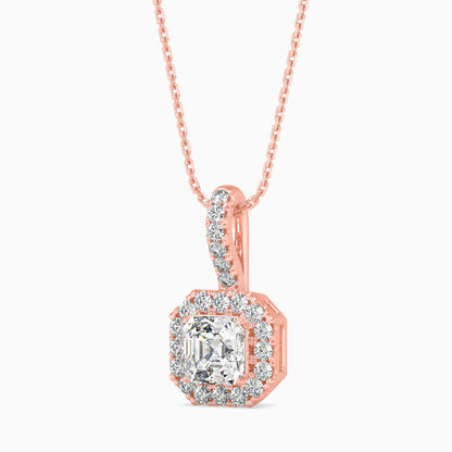 Luna Luminance Solitaire Pendant Rose Gold