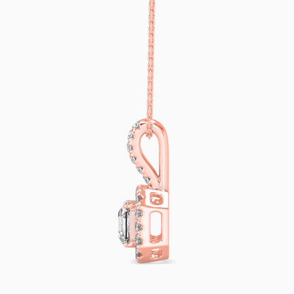 Luna Luminance Solitaire Pendant Rose Gold