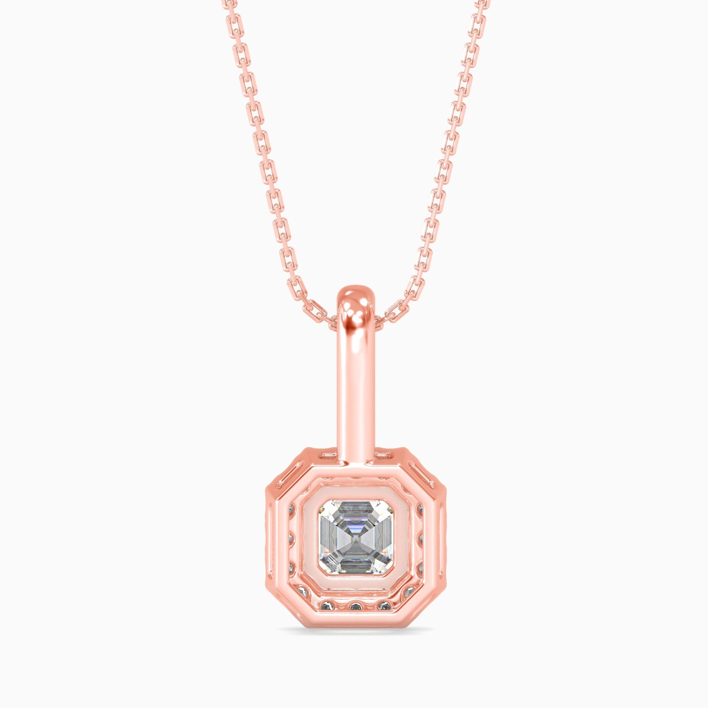 Luna Luminance Solitaire Pendant Rose Gold