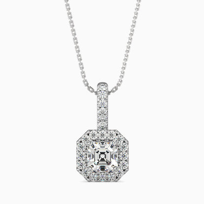 Luna Luminance Solitaire Pendant Platinum