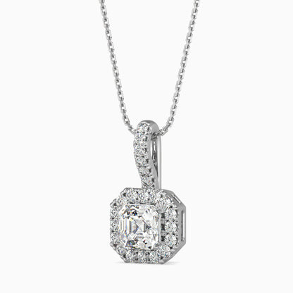 Luna Luminance Solitaire Pendant White Gold