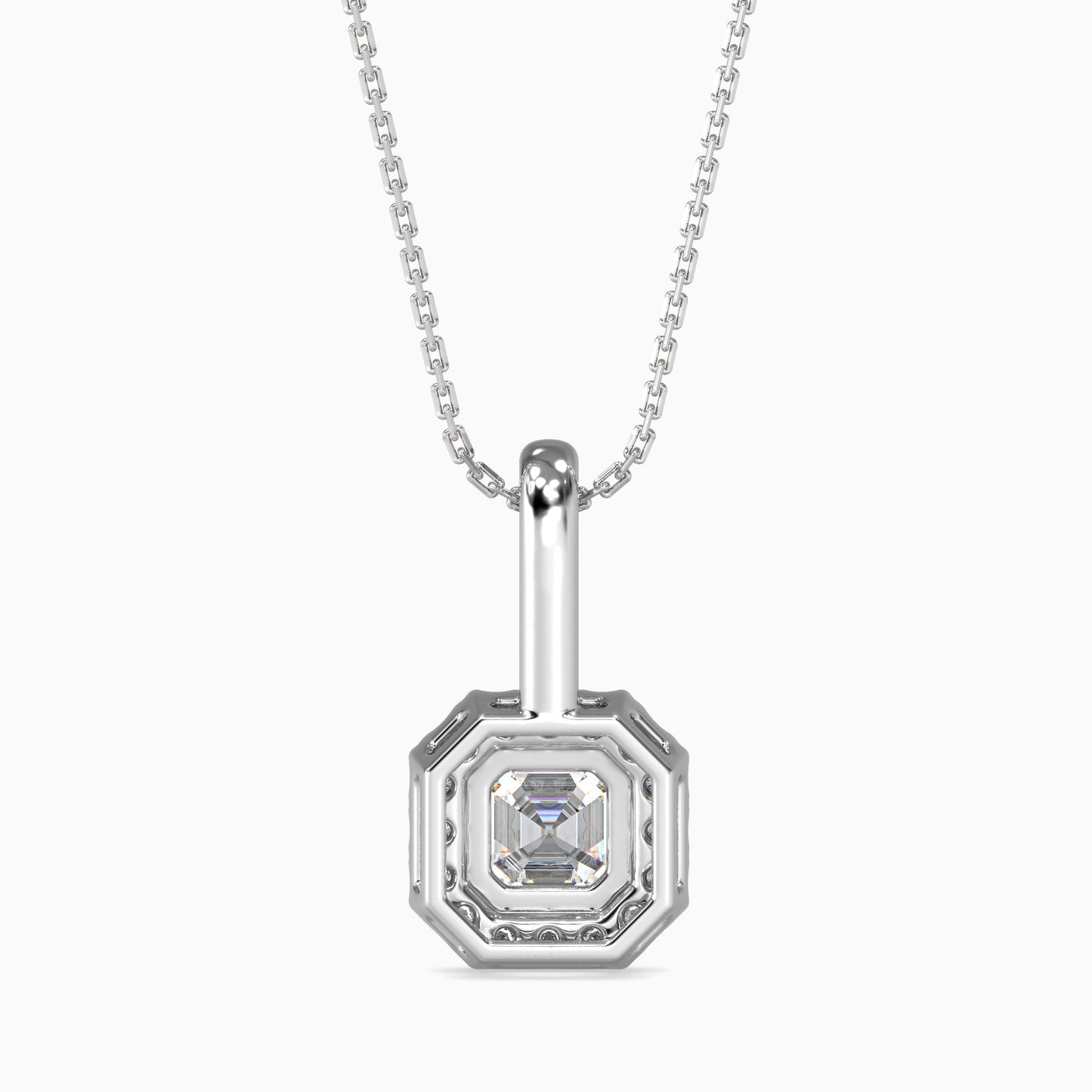 Luna Luminance Solitaire Pendant Platinum