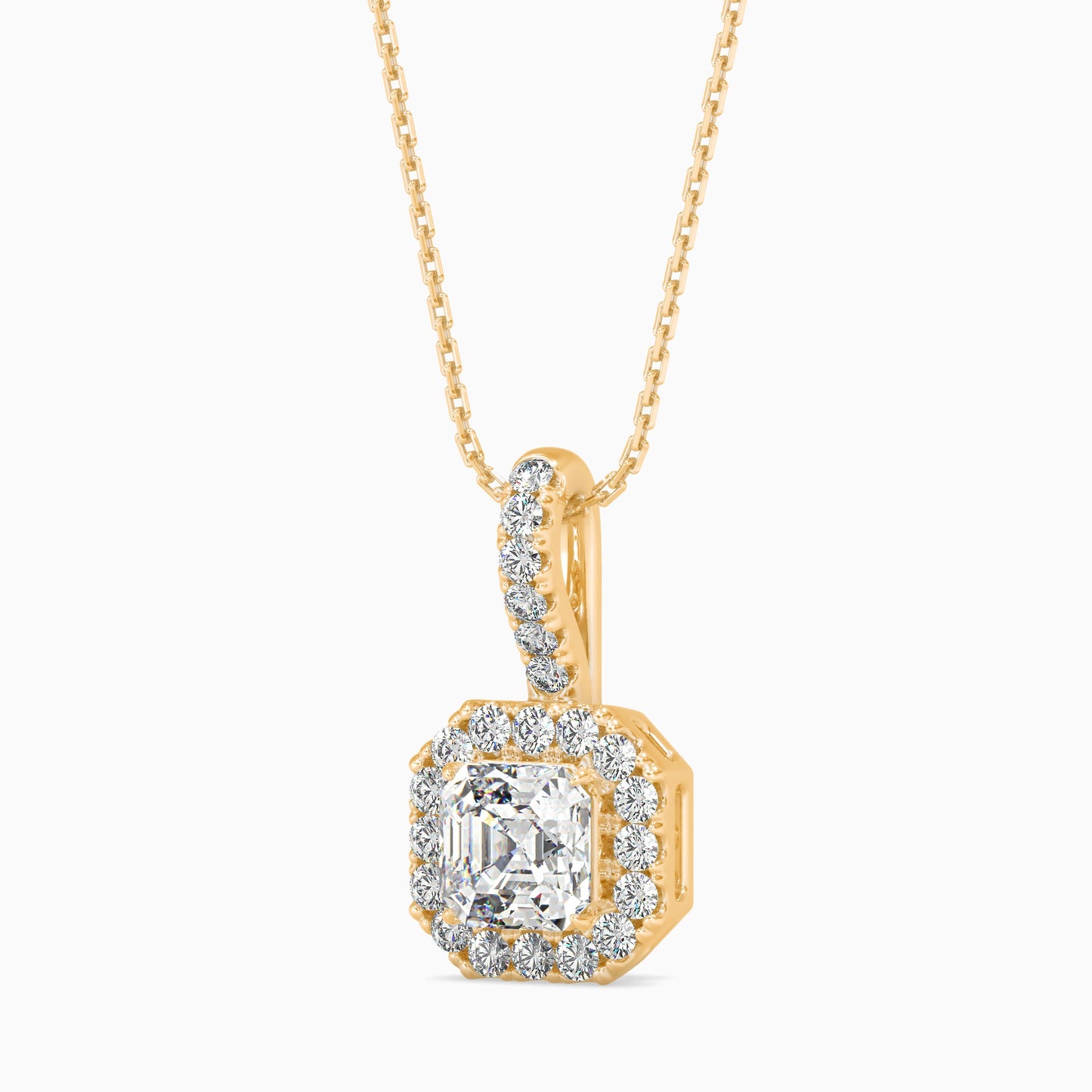 Luna Luminance Solitaire Pendant Yellow Gold