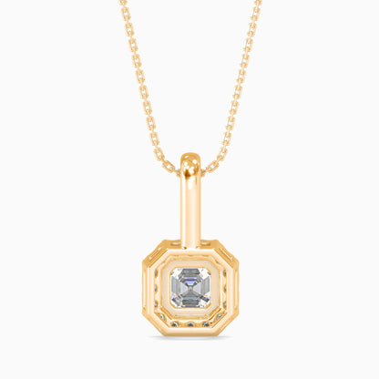 Luna Luminance Solitaire Pendant Yellow Gold