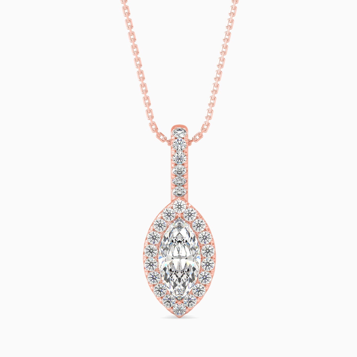 Diamond Dreams Solitaire Pendant Rose Gold