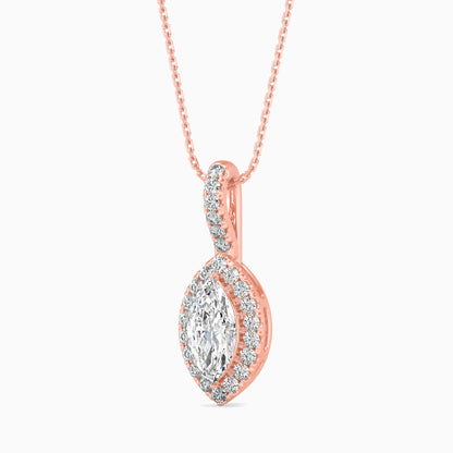 Diamond Dreams Solitaire Pendant Rose Gold