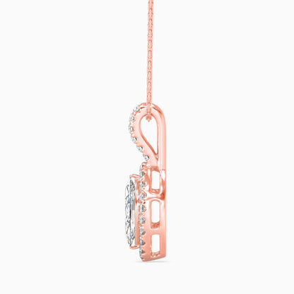 Diamond Dreams Solitaire Pendant Rose Gold