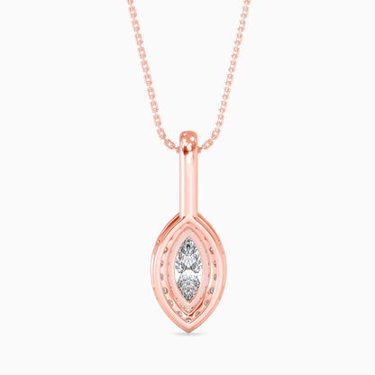 Diamond Dreams Solitaire Pendant Rose Gold