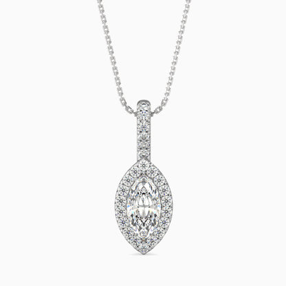 Diamond Dreams Solitaire Pendant White Gold