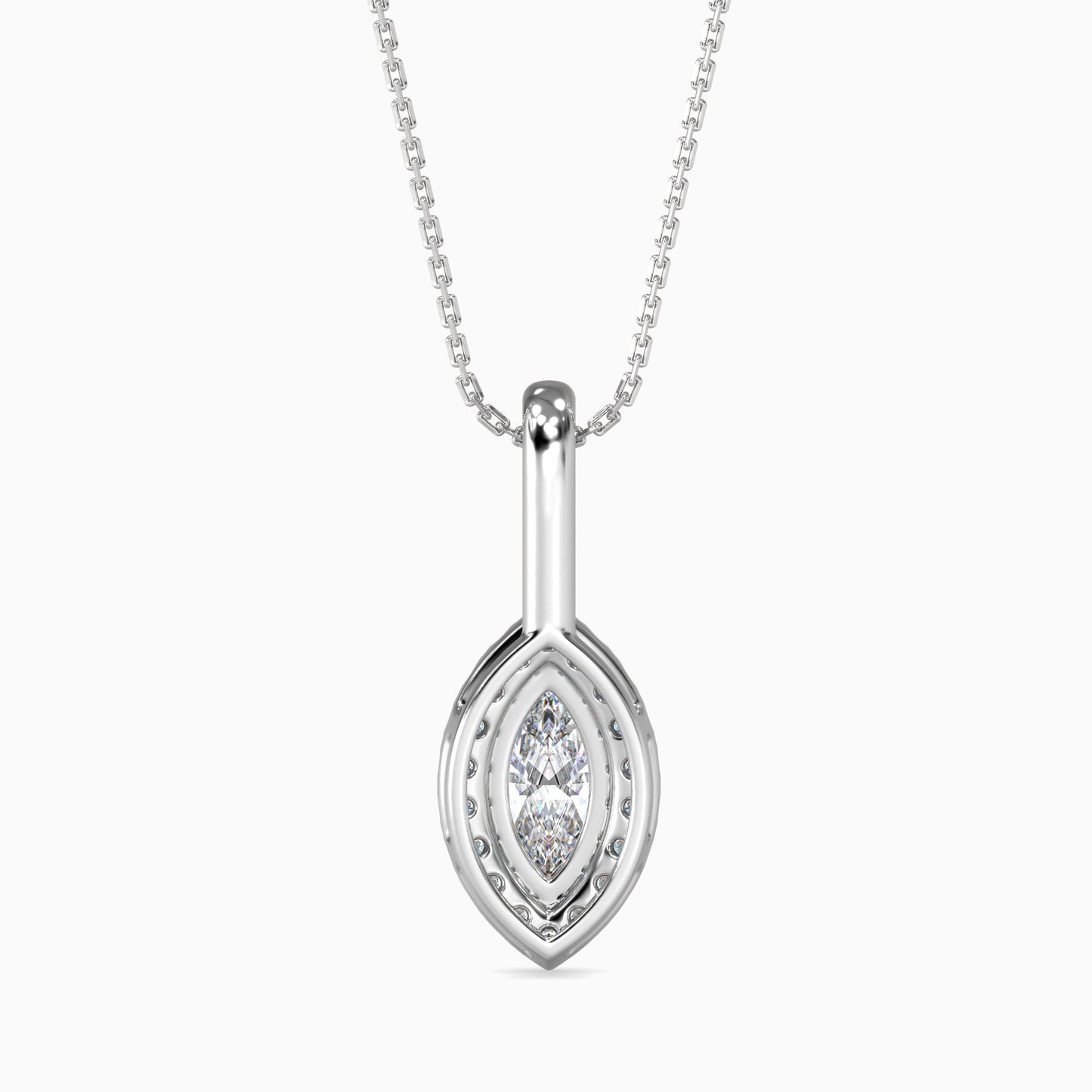 Diamond Dreams Solitaire Pendant White Gold