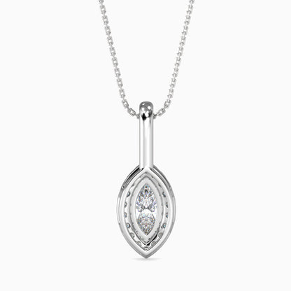 Diamond Dreams Solitaire Pendant White Gold