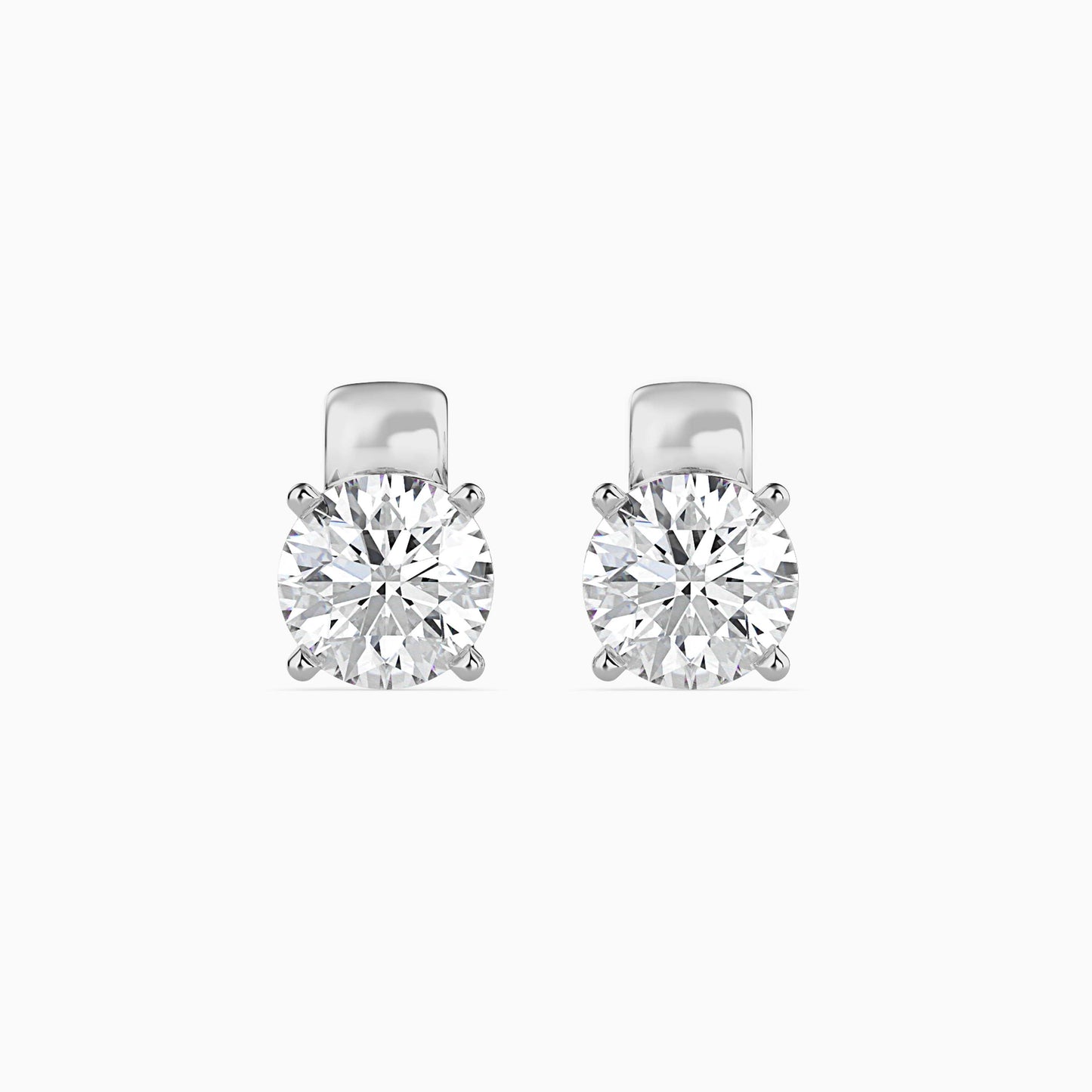 Flit Diamond Solitaire Earring White Gold