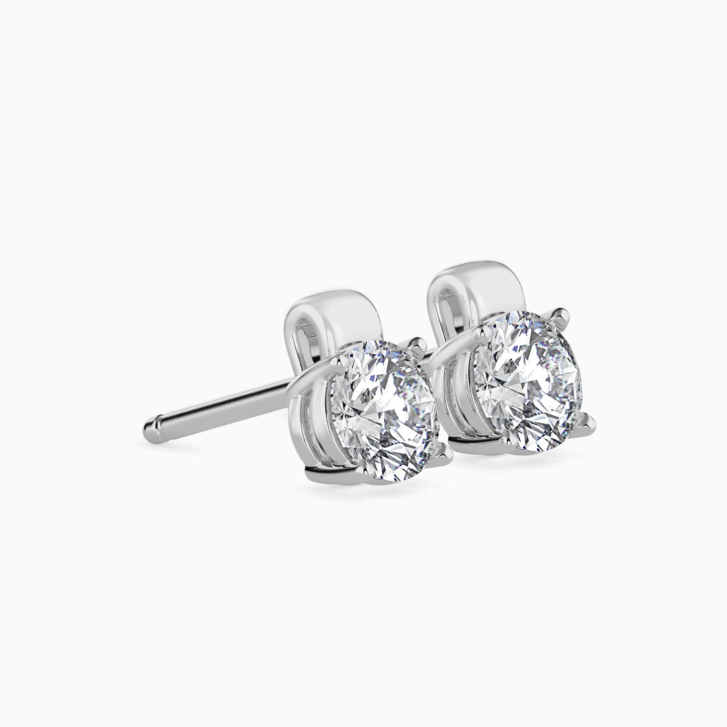 Flit Diamond Solitaire Earring White Gold