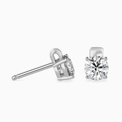 Flit Diamond Solitaire Earring White Gold