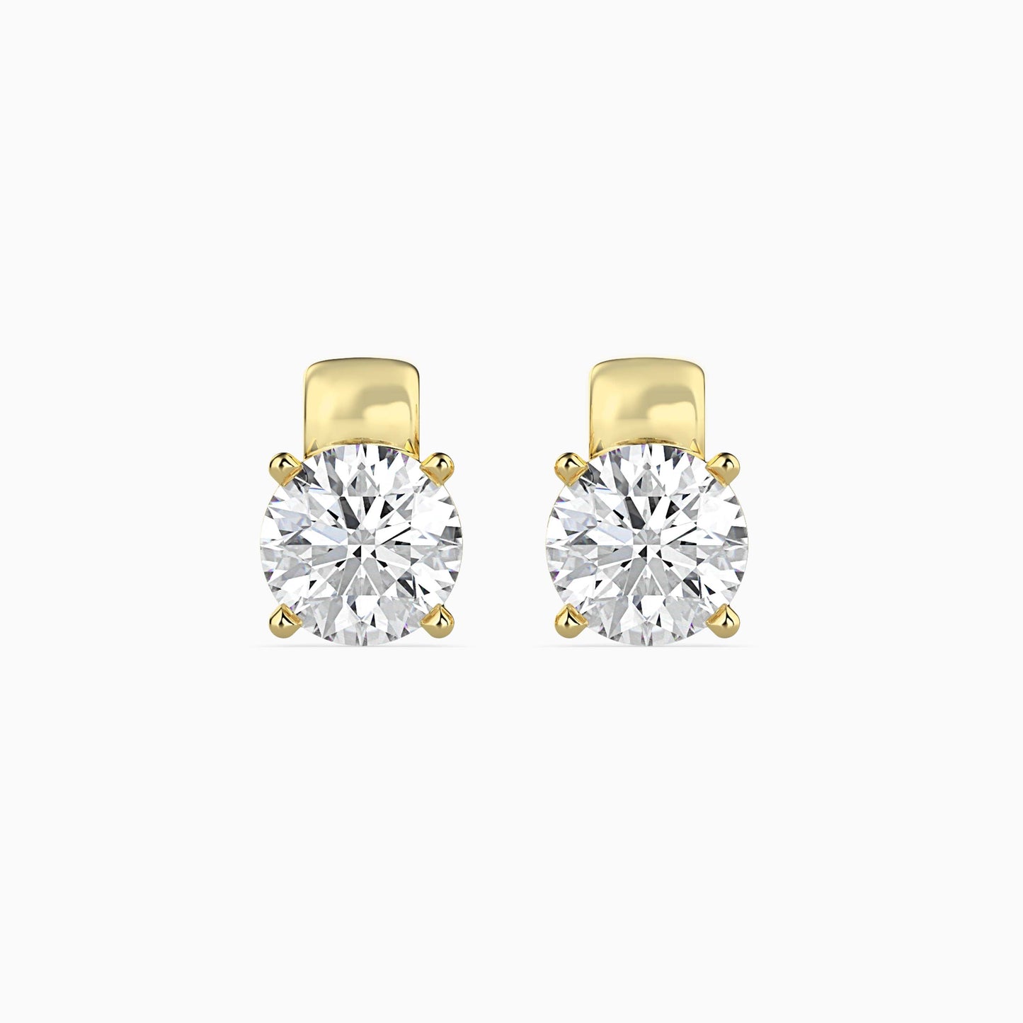 Flit Diamond Solitaire Earring Yellow Gold